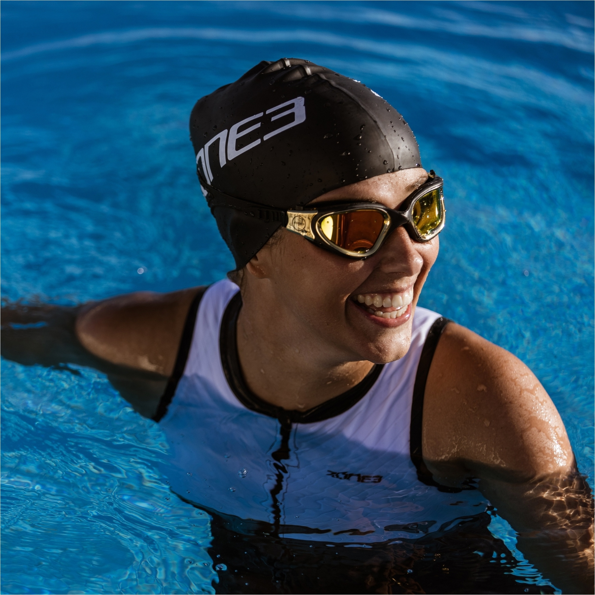 2026 Zone3 Venator-X Swim Goggles SA21GOGVE - Black / Gold